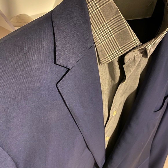 Ralph Lauren Black Label 100% Wool Navy Blazer - Picture 3 of 8